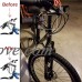 IBEUTES MTB Bicycle Bike Fork Stem Extender Handlebar Riser Adaptor Aluminium Alloy Head Up Adapter Black - B07FRGWPBG
